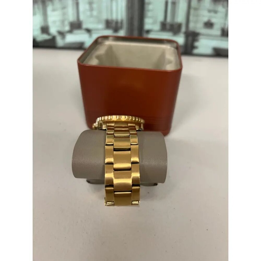 Fossil FS5658 FB-01 Green Dial Gold Toned Stainless Steel Watch - Picture 5 of 7
